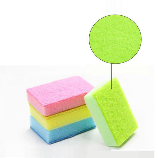 10PCS Cleaning Sponges Universal Sponge Brush Set