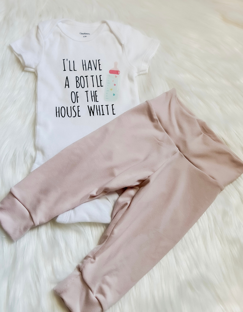 Load image into Gallery viewer, Bottle of House White Baby Outfit
