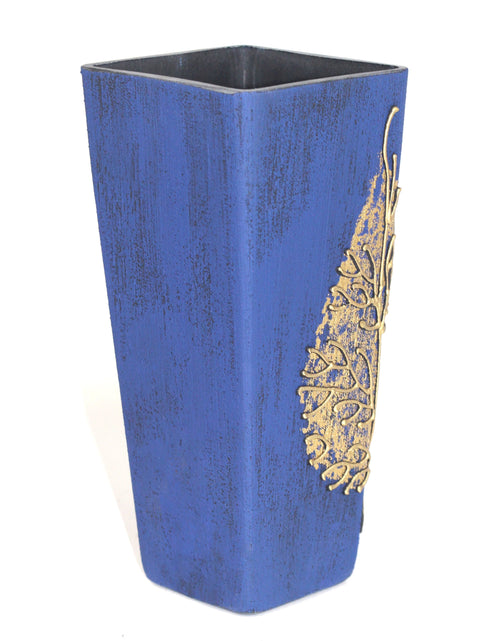 Load image into Gallery viewer, table dark blue art decorative glass vase 7011/250/sh161.1
