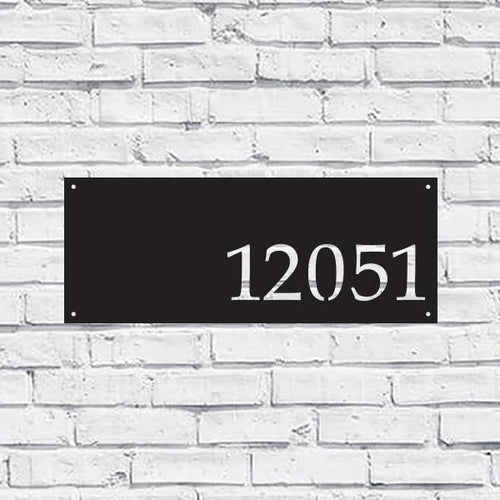 Load image into Gallery viewer, Metal House Address Sign - Horizontal Style 1
