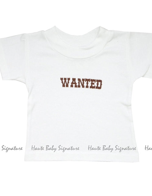 Load image into Gallery viewer, Chuckwagon Gang Infant Toddler Boy Wanted Ss Tee_
