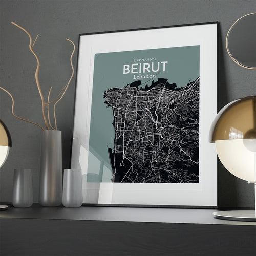 Load image into Gallery viewer, Beirut City Map Poster
