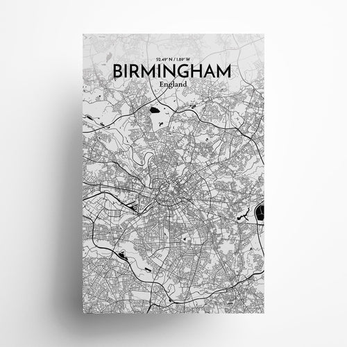 Birmingham City Map Poster