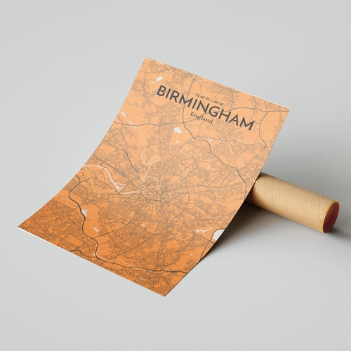 Load image into Gallery viewer, Birmingham City Map Poster
