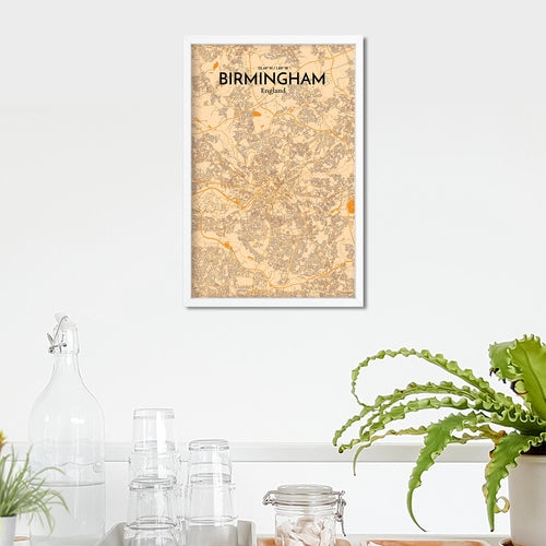 Load image into Gallery viewer, Birmingham City Map Poster
