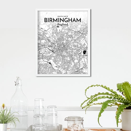 Birmingham City Map Poster