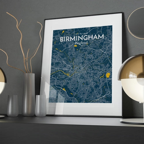 Load image into Gallery viewer, Birmingham City Map Poster
