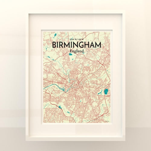 Load image into Gallery viewer, Birmingham City Map Poster
