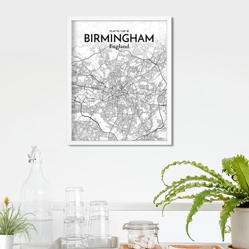 Load image into Gallery viewer, Birmingham City Map Poster
