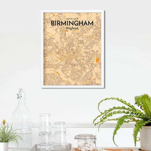 Load image into Gallery viewer, Birmingham City Map Poster
