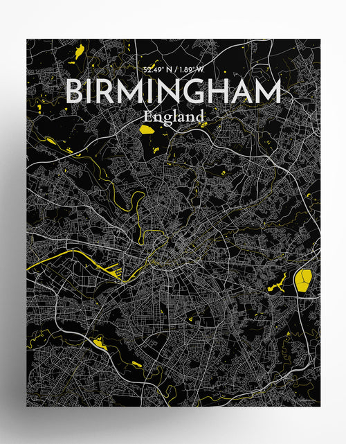 Load image into Gallery viewer, Birmingham City Map Poster
