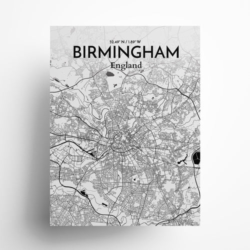 Birmingham City Map Poster