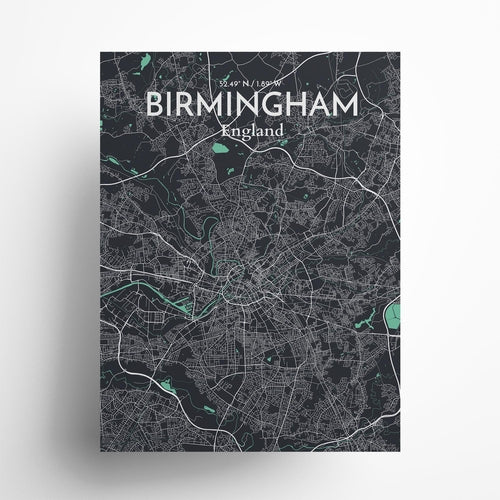 Load image into Gallery viewer, Birmingham City Map Poster
