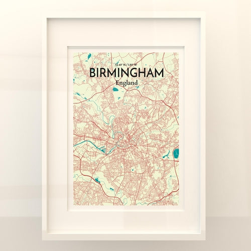 Load image into Gallery viewer, Birmingham City Map Poster
