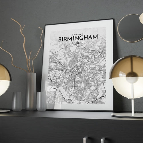 Birmingham City Map Poster