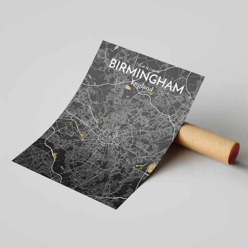 Load image into Gallery viewer, Birmingham City Map Poster
