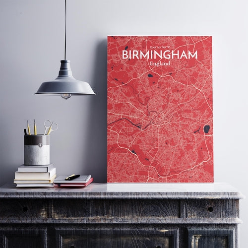 Load image into Gallery viewer, Birmingham City Map Poster
