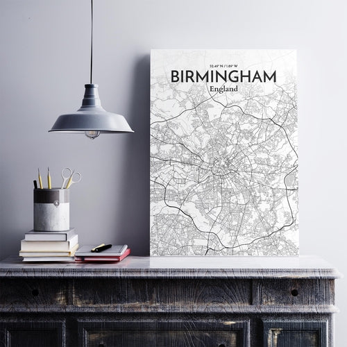 Load image into Gallery viewer, Birmingham City Map Poster
