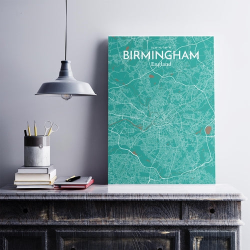 Load image into Gallery viewer, Birmingham City Map Poster
