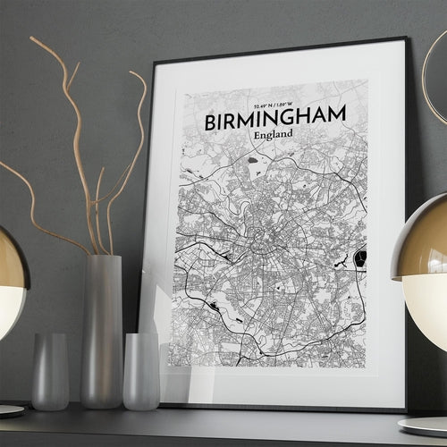 Load image into Gallery viewer, Birmingham City Map Poster
