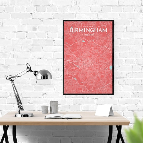 Load image into Gallery viewer, Birmingham City Map Poster
