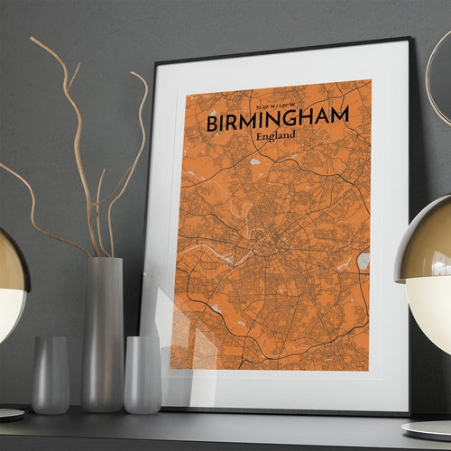 Load image into Gallery viewer, Birmingham City Map Poster
