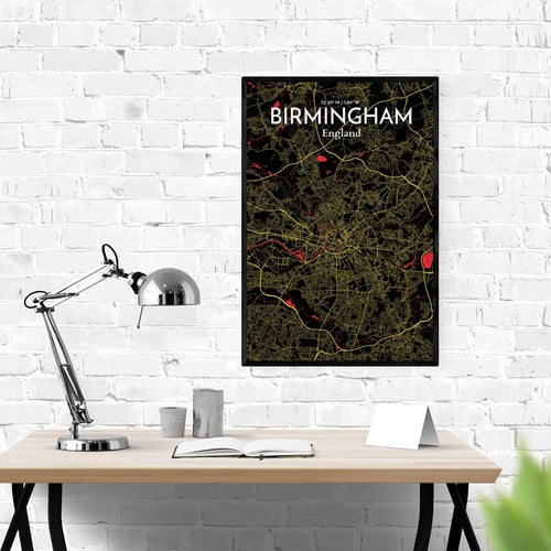 Load image into Gallery viewer, Birmingham City Map Poster
