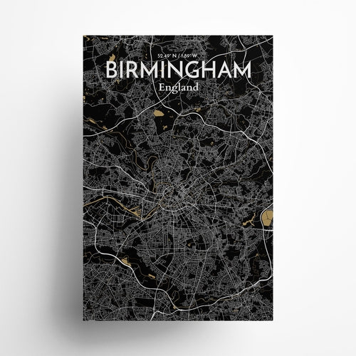 Birmingham City Map Poster