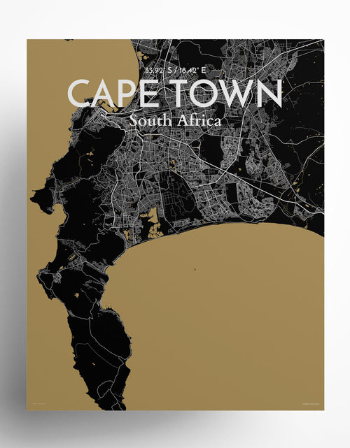 Load image into Gallery viewer, Cape Town City Map Poster
