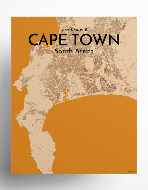 Load image into Gallery viewer, Cape Town City Map Poster
