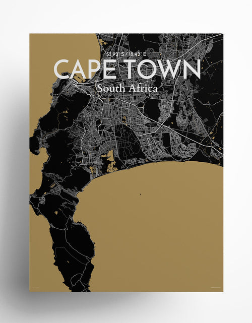 Load image into Gallery viewer, Cape Town City Map Poster
