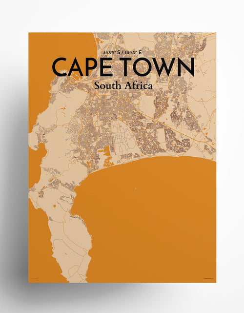 Load image into Gallery viewer, Cape Town City Map Poster
