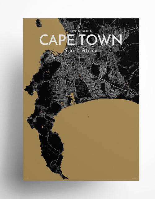 Load image into Gallery viewer, Cape Town City Map Poster
