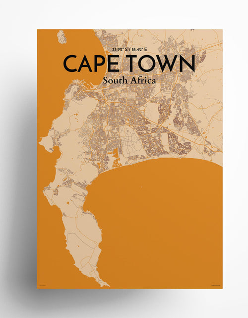 Load image into Gallery viewer, Cape Town City Map Poster
