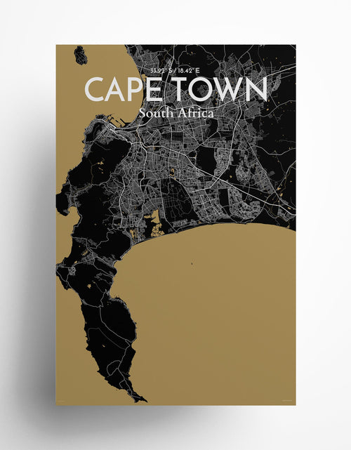 Load image into Gallery viewer, Cape Town City Map Poster
