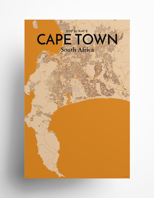 Load image into Gallery viewer, Cape Town City Map Poster
