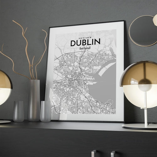 Load image into Gallery viewer, Dublin City Map Poster
