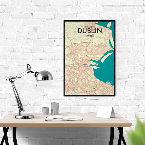 Load image into Gallery viewer, Dublin City Map Poster
