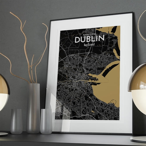 Dublin City Map Poster
