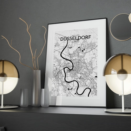 DÃ¼sseldorf City Map Poster