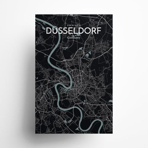 DÃ¼sseldorf City Map Poster