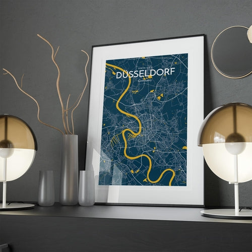 DÃ¼sseldorf City Map Poster