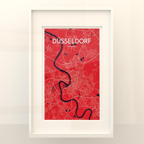 DÃ¼sseldorf City Map Poster