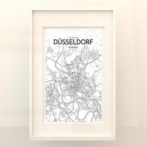 DÃ¼sseldorf City Map Poster