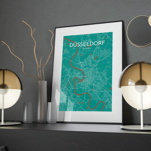 DÃ¼sseldorf City Map Poster