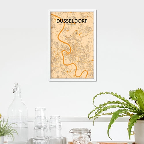 DÃ¼sseldorf City Map Poster