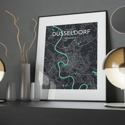 DÃ¼sseldorf City Map Poster