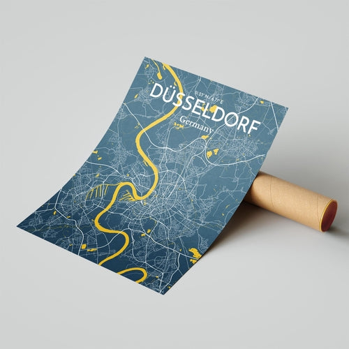 DÃ¼sseldorf City Map Poster