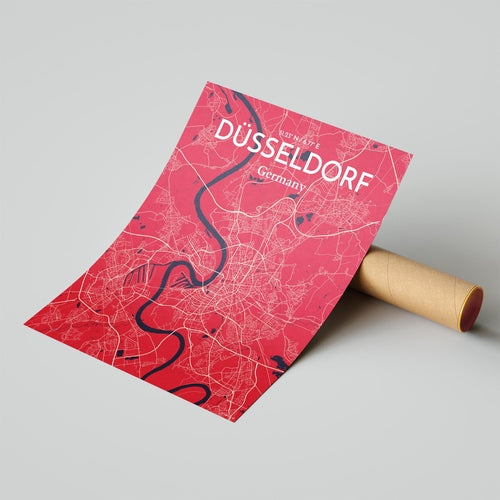 DÃ¼sseldorf City Map Poster