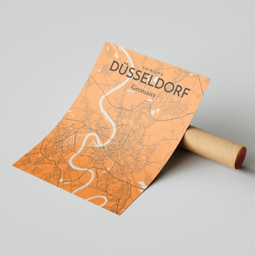 DÃ¼sseldorf City Map Poster